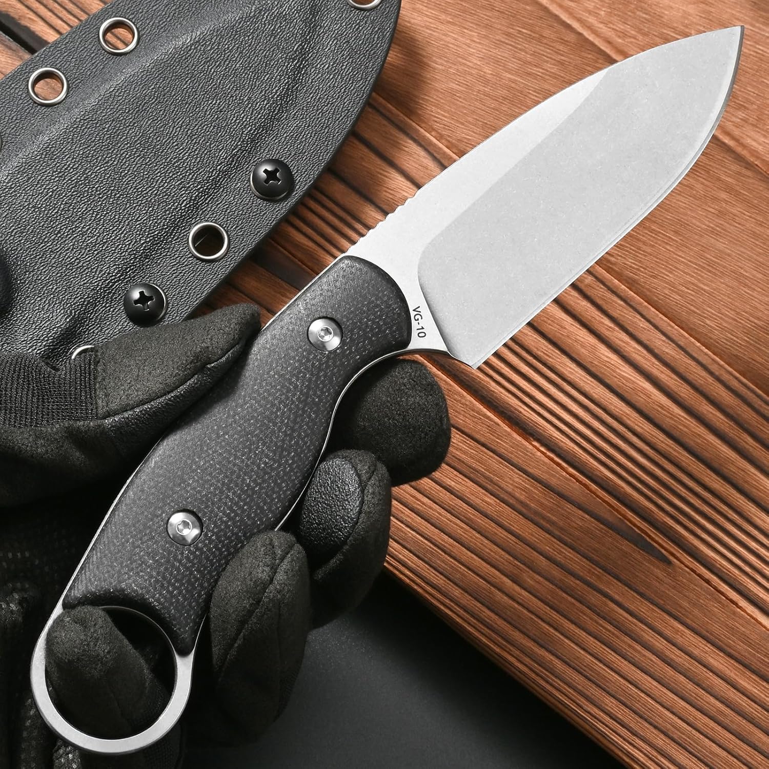 Bushcraft Knife Fixed - Eafengrow FF116 고정형 블레이드 나이프 VG10