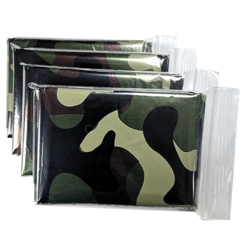 Emergency Poncho Rain - 1pcs 긴급 열 담요 접이식 방수
