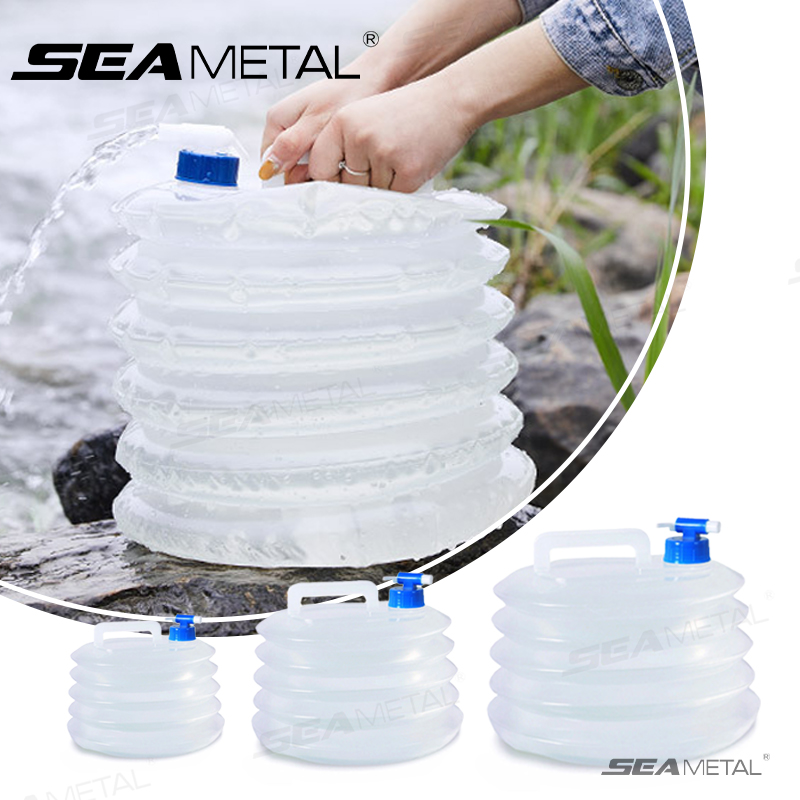 Water Bag Collapsible - SEAMETAL 5L-15L 자동차 접이식 버킷 휴대용