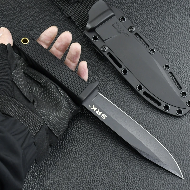 Bushcraft Knife Fixed - SKR 스트레이트 고정 블레이드 RN 유리