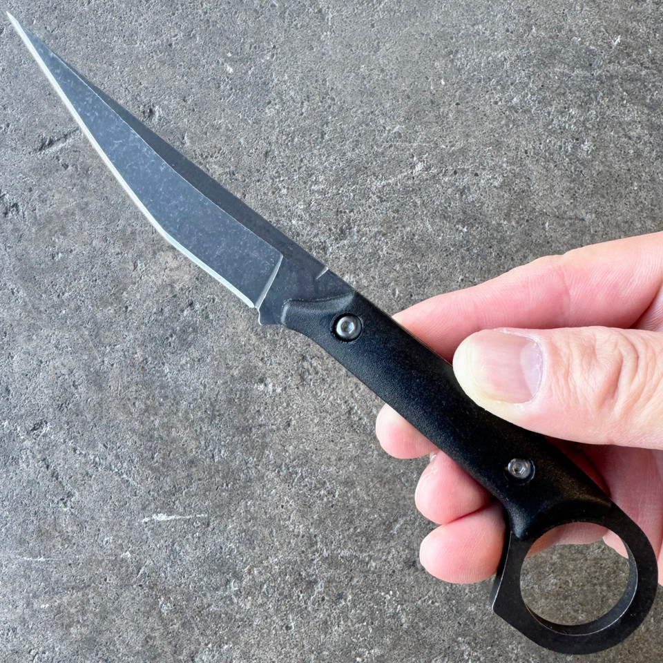 Bushcraft Knife Fixed - 블랙 고정 블레이드 나이프 5Cr13Mov 블레이드