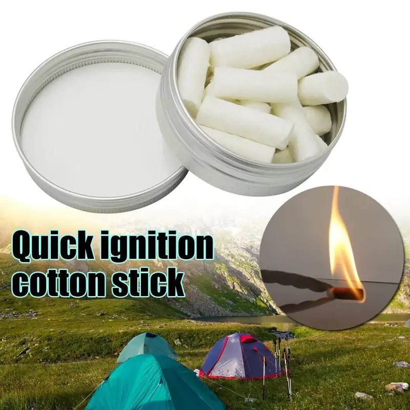 Fire Starting Kit - 12개 야외 캠핑 파라핀 왁스 생존