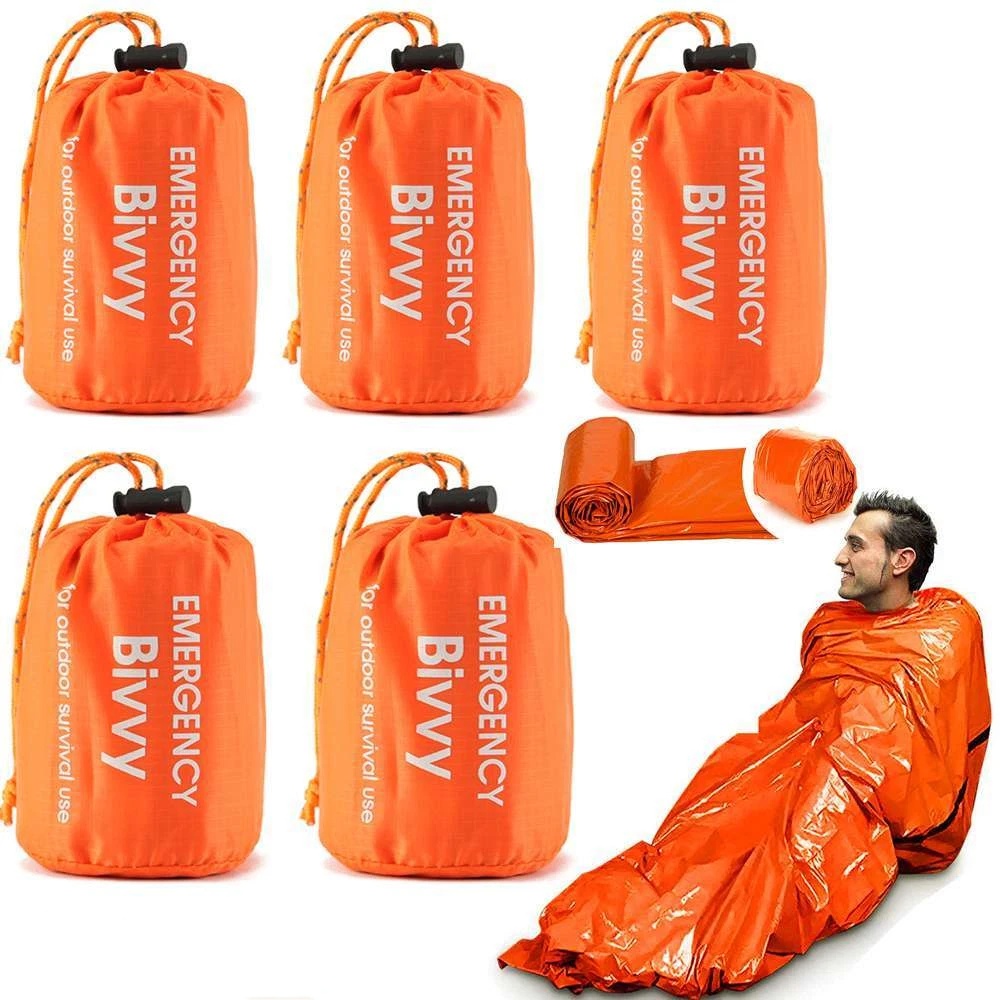 1-5팩 비상용 침낭 보온 담요 방수 야외 생존 장비 - Bivy Bag Emergency 리뷰 및 가격
