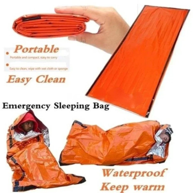 1pc PE 비상 담요 절연 침낭 야외 캠핑 비상 대피 - Survival Blanket Reflective 리뷰 및 가격