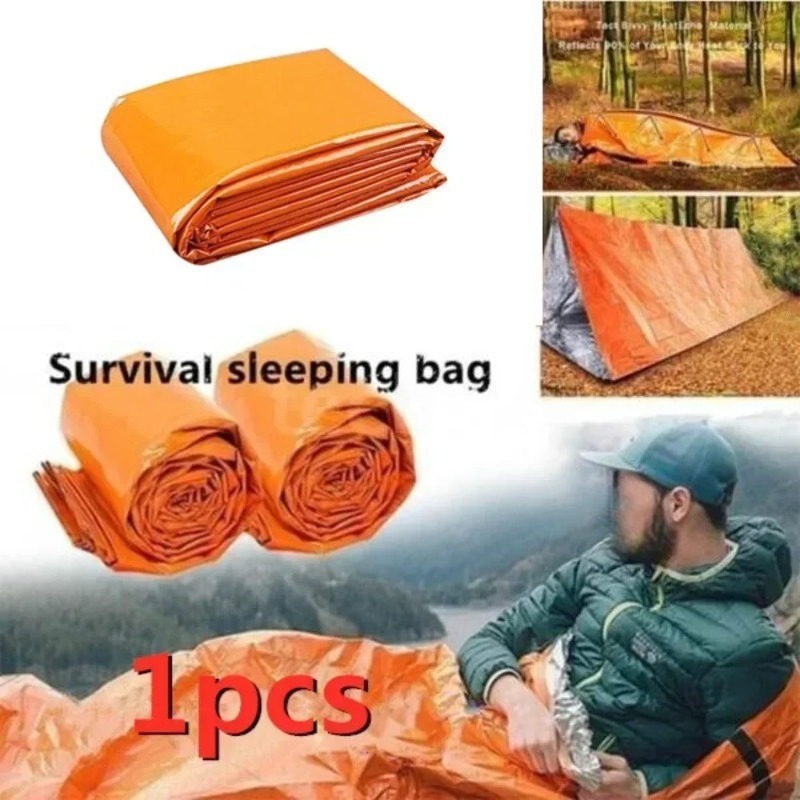 1pc PE 비상 담요 절연 침낭 야외 캠핑 비상 대피 - Survival Blanket Reflective 리뷰 및 가격