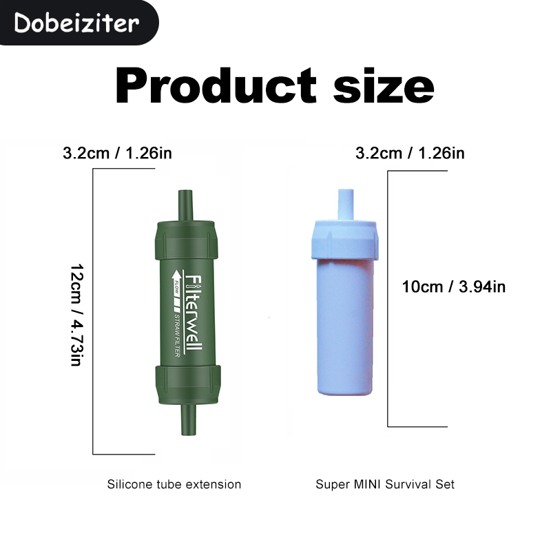 미니 워터 필터 스트로우 휴대용 야외 비상 정수 미크론 - Water Purification Straw 리뷰 및 가격