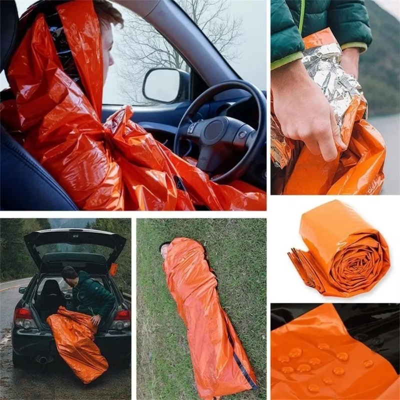 휴대용 방수 비상 생존 침낭 하이킹 캠핑 장비 보온 비 - Bivy Bag Emergency 리뷰 및 가격
