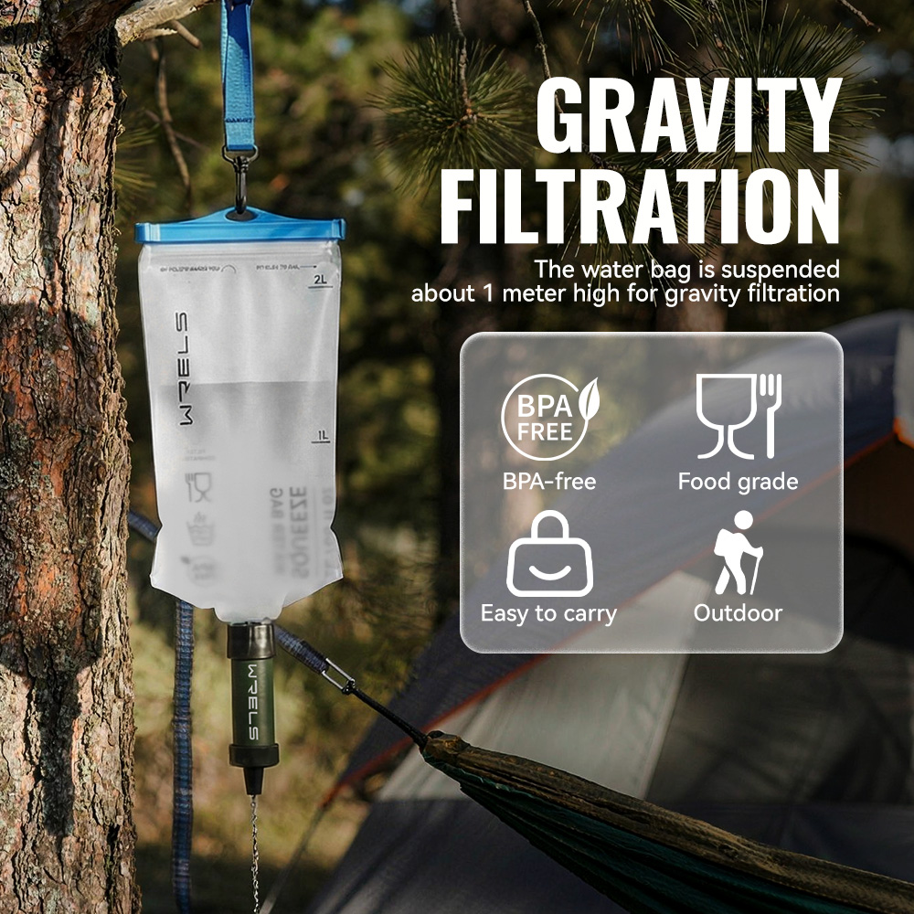 WRELS 야외용 정수기 고품질 캠핑 하이킹 비상 생존 - Water Purification Straw 리뷰 및 가격