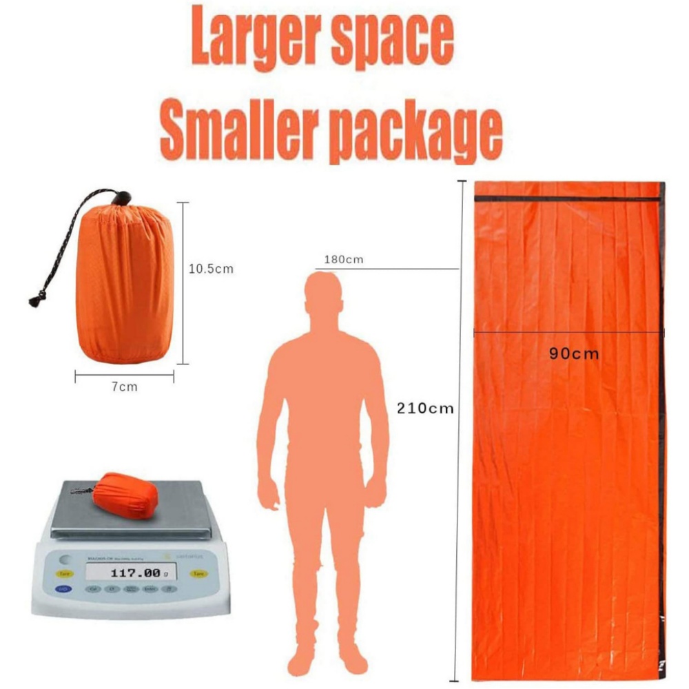 방수 재사용 가능 보온 마일라 비상 담요 휴대용 우주  - Emergency Mylar Tent 리뷰 및 가격