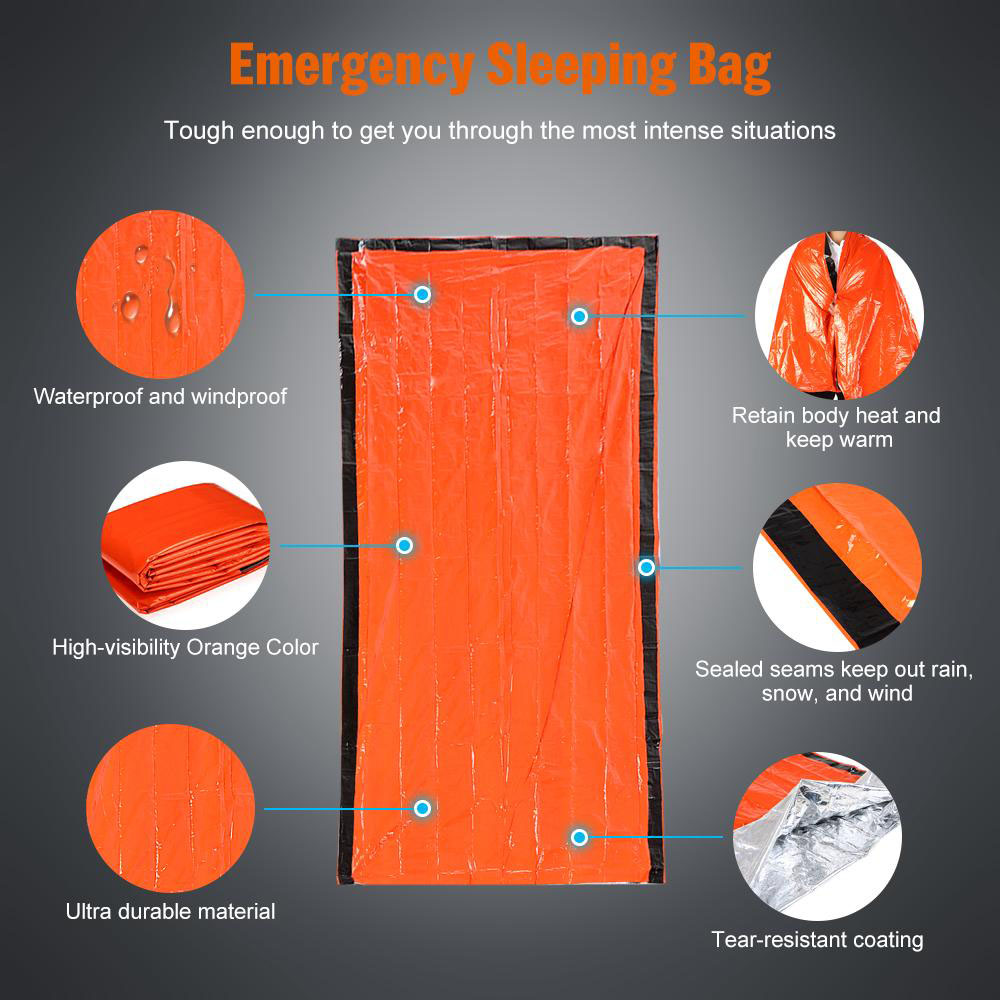 방수 재사용 가능 보온 마일라 비상 담요 휴대용 우주  - Emergency Mylar Tent 리뷰 및 가격