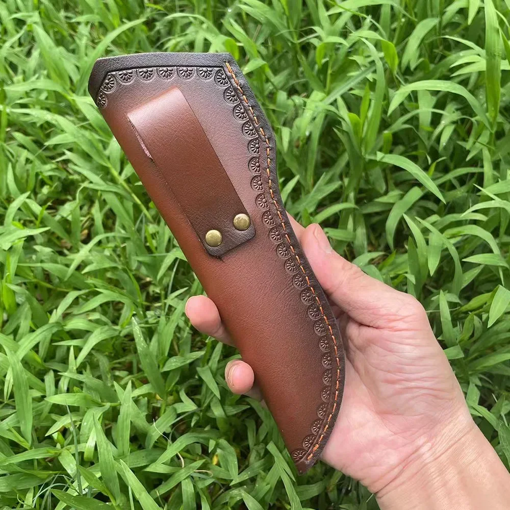 22cm 고정 블레이드 나이프 칼집 엠보싱 소가죽 두  - Bushcraft Knife Fixed 리뷰 및 가격