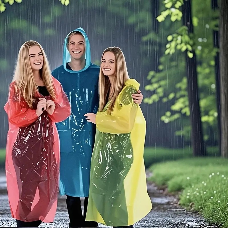 15/30Pcs 성인용 무작위 색상 일회용 투명 비 판 - Emergency Poncho Rain 리뷰 및 가격