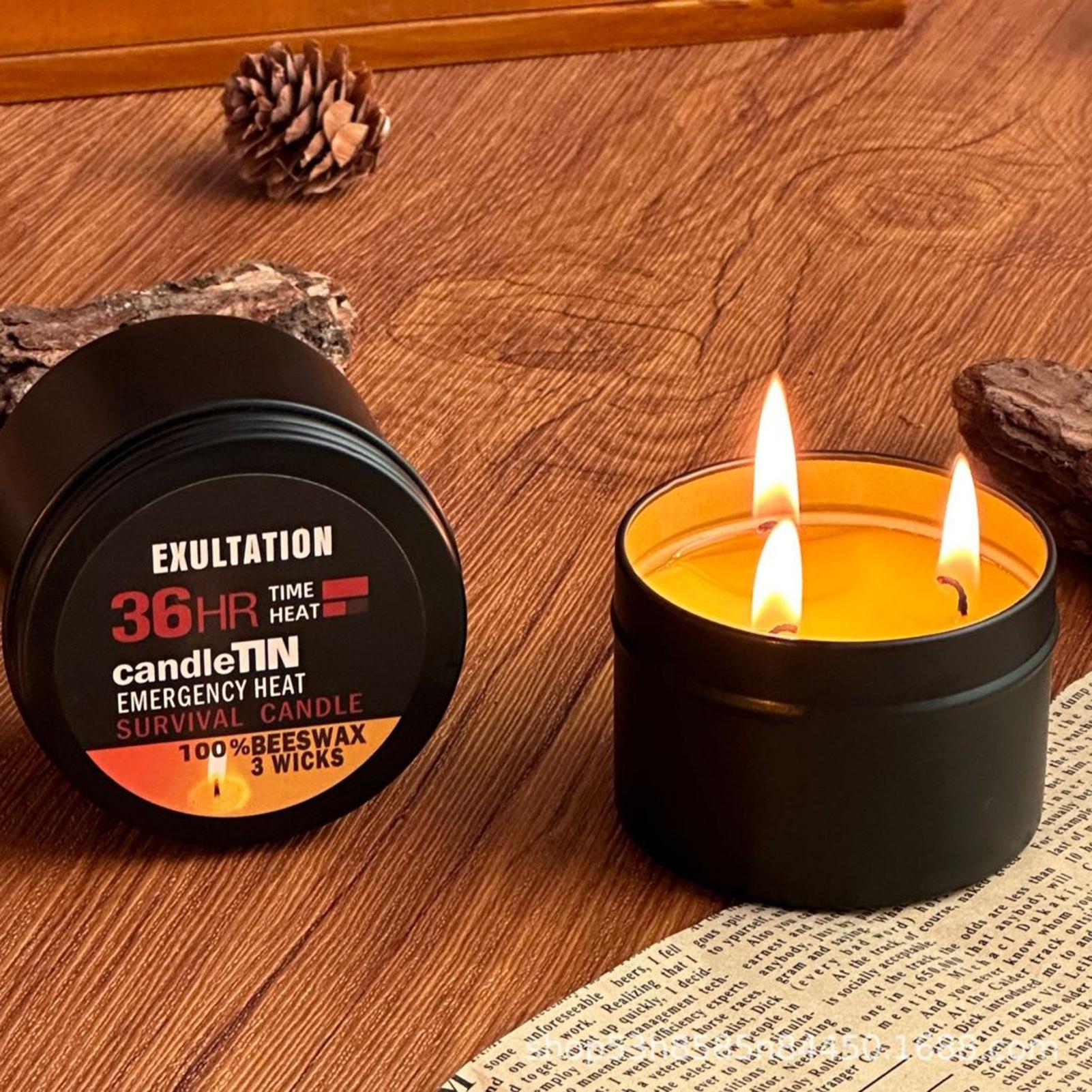 긴 연소 캔들 캠핑 캔들 (병 포함) 36시간 장시간  - Fire Starting Kit 리뷰 및 가격