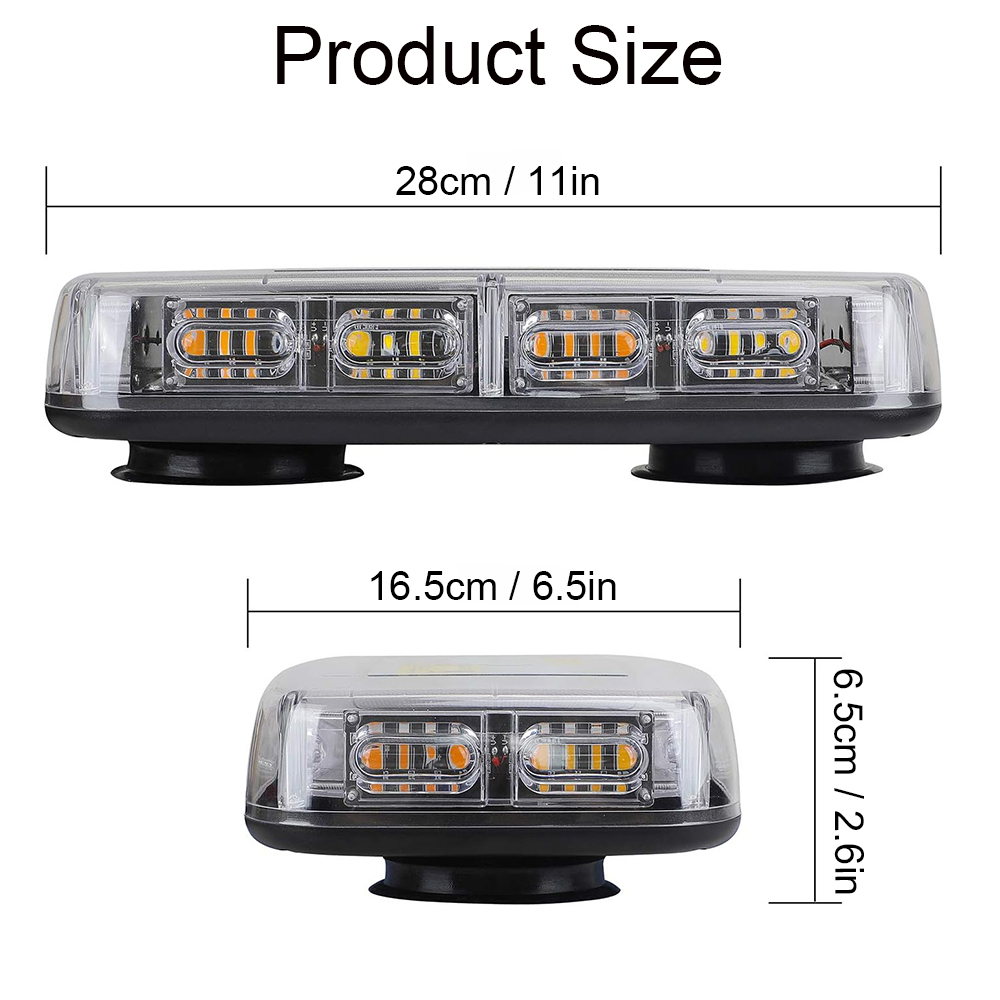 48 LED 황색 자동차 루프 스트로브 라이트 자동차  - Sos Light Strobe 리뷰 및 가격