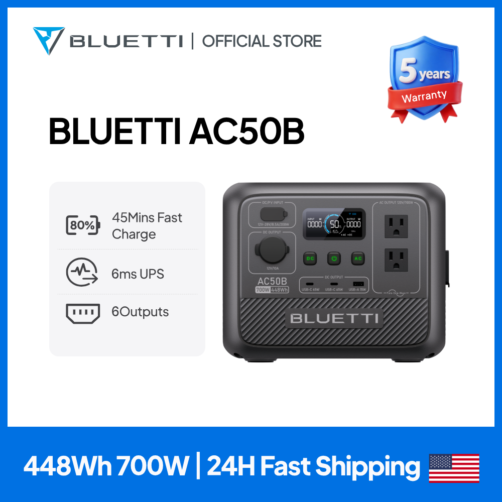 블루에티 AC50B 휴대용 파워스테이션 700W 448 - Solar Emergency Charger 리뷰 및 가격