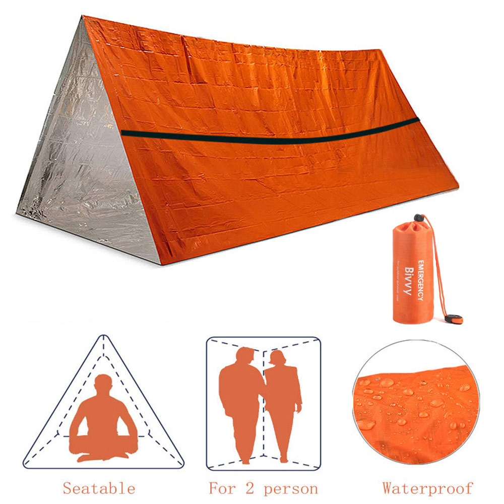 2 사람 비상 대피소 Bivy 생존 텐트 키트 Myla - Bivy Bag Emergency 리뷰 및 가격