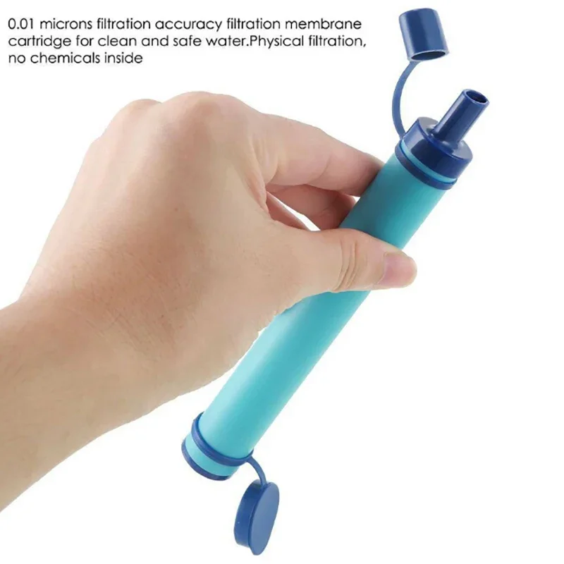 1pc 야외용 미니 정수 필터 빨대 캠핑 정화 휴대용  - Water Purification Straw 리뷰 및 가격