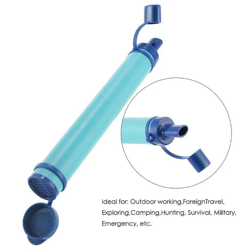 1pc 야외용 미니 정수 필터 빨대 캠핑 정화 휴대용  - Water Purification Straw 리뷰 및 가격