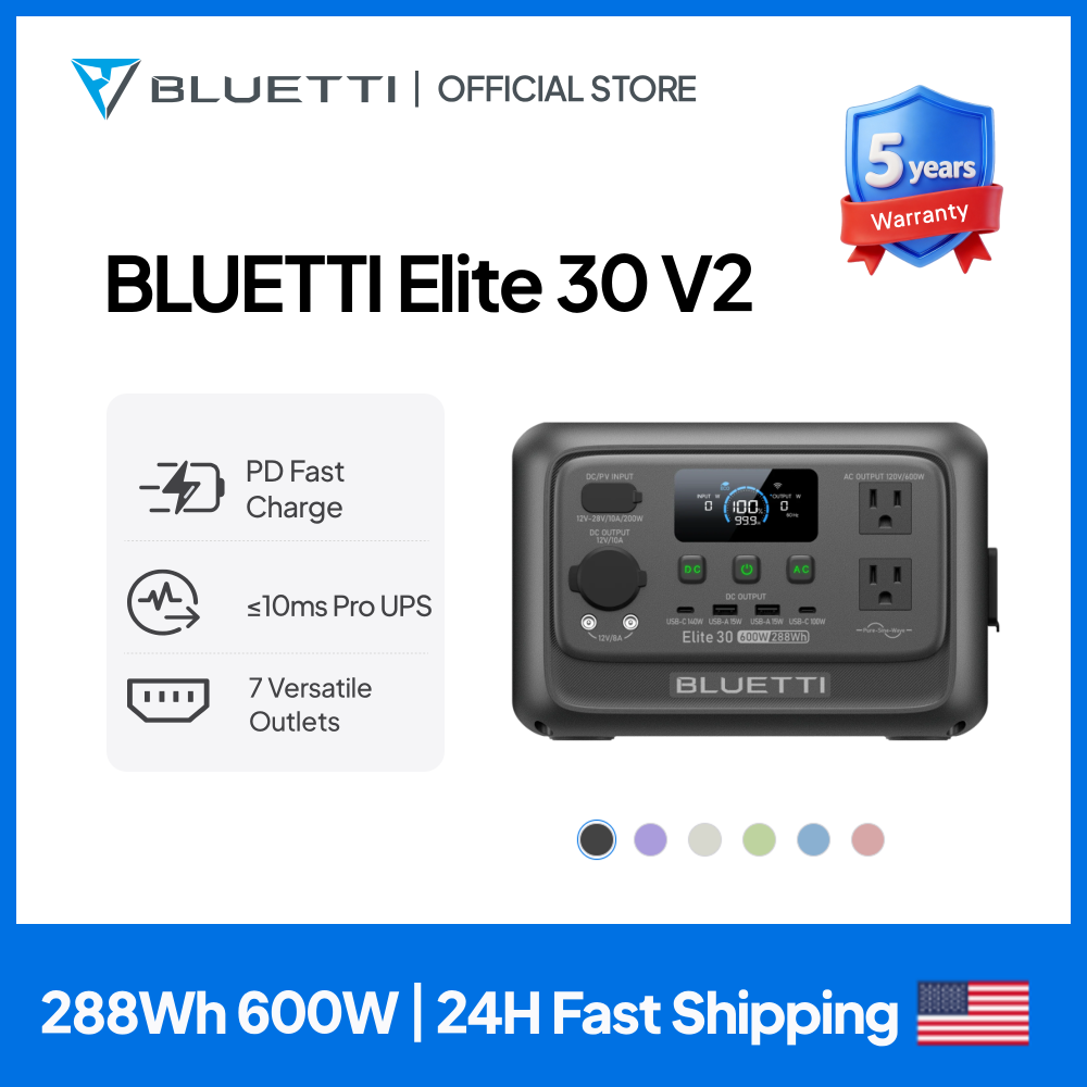 【리뉴얼】BLUETTI Elite 30 V2 휴대용 발 - Solar Emergency Charger 리뷰 및 가격