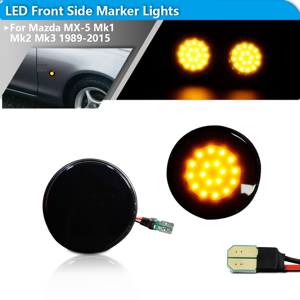 2개 iJDM LED 전면 사이드 마커 라이트 방향 지 - Signal Panel Orange 리뷰 및 가격