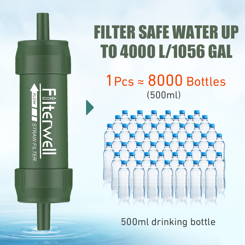 야외 워터 필터 밀짚 미니 캠핑 정화 휴대용 하이킹 하 - Water Purification Straw 리뷰 및 가격