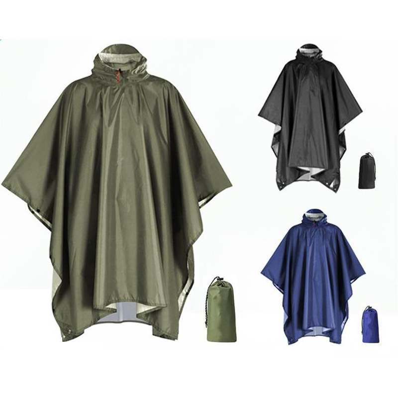 배낭여행용 헤비 듀티 레인 판초, 방수 경량, 성인 비 - Emergency Poncho Rain 리뷰 및 가격