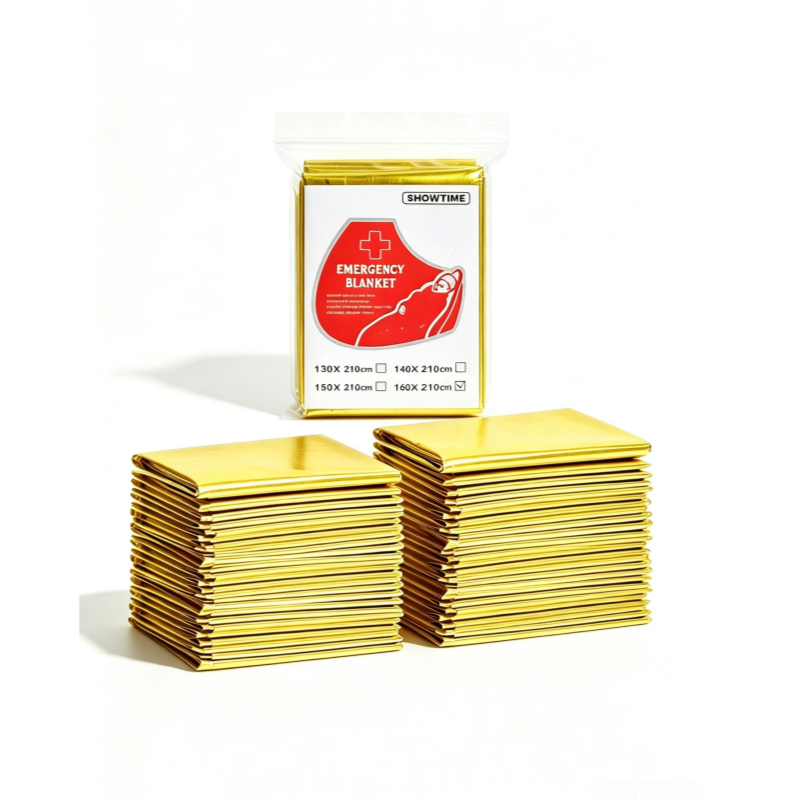12PCS 대형 160×210cm 금박 비상 생존 담요 - Survival Blanket Reflective 리뷰 및 가격