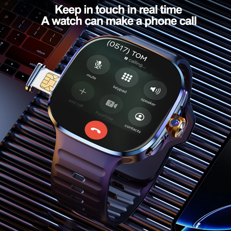 새로운 대형 화면 스마트워치 4G/5G 안드로이드 10 - Compass Lensatic 리뷰 및 가격