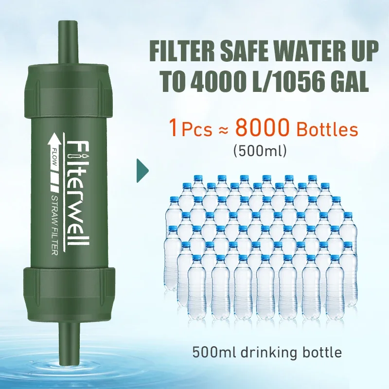 Westtune 야외 미니 워터 필터 밀짚 캠핑 정화  - Water Purification Straw 리뷰 및 가격
